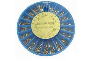 Screw post golden plated